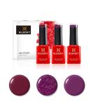 Bluesky Gel Nail Polish Set Vampy Reds Independent Woman Blz28 Vampy Berry Bp11 Oxblood 80628 3 x 5 ml Dark Purple Red Glitter (Requires Curing Under UV or LED Lamp) Vampy Reds 15 ml (Pack of 1) - Buy Online on SooperMarket.com
