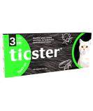 Ticster Spot-on for Cats (Up to 4kg) | Flea & Tick Prevention - 3x 0.4ml | Effective Natural Solution for 12 Weeks - Buy Online on SooperMarket.com