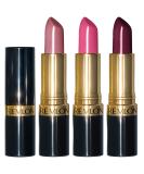 Lipstick Set by Revlon Super Lustrous 3 Piece Gift Set High Impact Moisturizing Cream Finish in Pink Plum & Berry Pack of 3 Plum & Berry 3 Piece Gift Set 0.15 Ounce (Pack of 3) - Buy Online on SooperMarket.com
