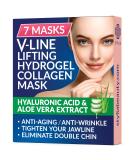 7 Piece V Line Shaping Face Masks  Double Chin Reducer - Lifting Hydrogel Collagen Mask with Aloe Vera  Anti-Aging and Anti-Wrinkle Band - Contouring, Slimming and Firming Face Lift Sheet 7 Count (Pack of 1) - Buy Online on SooperMarket.com