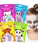 7Day's face masks skin care leaf mask set moisturizing anti-aging moisturizing calming refreshing refreshing cute face mask beauty 4 pieces all 4 pieces - Buy Online on SooperMarket.com