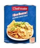 Chef-mate Que Bueno Spicy Nacho Cheese Sauce, Jalapeno Queso, Canned Food, 6 lb 10 oz (#10 Can Bulk) - Buy Online on SooperMarket.com