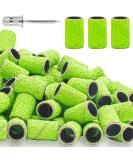 100Pcs 120 Grit Nail Sanding Bands for Nail Drill | Professional Nail Drill Sanding Tools with Boxed Case | Ideal for Removing Gel, Dip Powder, and Poly Nail Gel - Buy Online on SooperMarket.com