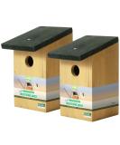 2x Handy Home and Garden Bird House | Bird Box | Bird Houses for Garden 100% FSC Wood | Environmentally Friendly Through Use of Sustainable Forests I 22 cm x 11.5 cm x 11.5cm x 30mm Entrance hole 100% FSC Wood (Sustainable Forests) 2 - Buy Online on SooperMarket.com