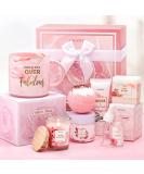 Birthday Gifts for Women Best Relaxing Spa Gifts Baskets Box for Her Wife Mom Best Friend Mother Grandma Bday Bath and Body Kit Sets Self Care Present Beauty Products Package Rose Scent - Buy Online on SooperMarket.com