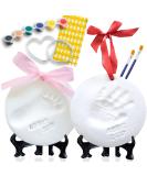 Baby Ornament Keepsake Kit (Newborn Bundle) 2 EASELS, 4 Ribbons & Letters! Baby Handprint Kit and Footprint Kit, Clay Casting Kit for Baby Shower Gifts, Boys & Girls - Buy Online on SooperMarket.com
