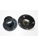 Osaga ABS Tank/Foil/Container Feedthrough with Counter Flange | 50 mm | Black | International Shipping Available - Buy Online on SooperMarket.com
