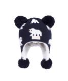 LANGZHEN Toddler Winter Hat Earflap Knit Cap for Baby Boys Girls 2-4 Years - Polar Bear Navy - Buy Online on SooperMarket.com