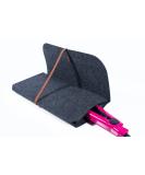Glamza Hair Straightener Mat & Pouch - Made from Heat Resistant Safety Felt - Ideal for Home & Travel (Dark Grey (Pouchy)) - Buy Online on SooperMarket.com