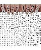 Bilizar 6 Sheets Self-adhesive Snake Heart Moon Star Nail Art Sticker Decals  Abstract Lady Face Nail Stickers For Women DIY Manicure Decorations  Geometric Triangle Arrow Nail Decals Accessories Supplies Tip - Buy Online on SooperMarket.com