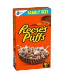 Reese's Puffs Chocolatey Peanut Butter Cereal - Family Size 19.7 oz Box - Made With Whole Grain Corn - 1.2 Pound Pack - Buy Online on SooperMarket.com