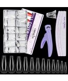 Canvalite 504 Piece Artificial Nail Set - 12 Sizes of Gel & Acrylic Tips with Nail Accessories & File for DIY Geln gel - Buy Online on SooperMarket.com