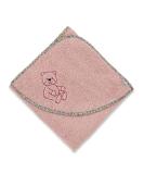 Sterntaler Hooded Bath Towel Baylee - Pink 100x100 cm for Babies (0 Months+) - Best Quality & Comfort - Buy Online on SooperMarket.com