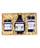 Montana Gift Crate: 10oz Huckleberry Syrup, 8oz Huckleberry Jam, 10oz Huckleberry Topping - Buy Online on SooperMarket.com