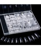 500 Pieces Clear French False Nail Tips with Box - Acrylic Artificial Nails for Women & Girls (10 Sizes) - Buy Online on SooperMarket.com