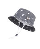 LANGZHEN Baby Girls Beach Hat with Chin Strap - Dark Blue Stars, 4-8 Years - Buy Online on SooperMarket.com