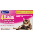 Johnsons 4Fleas Tablets for Cats and Kittens 6 Treatment Pack 14D083 Single - Buy Online on SooperMarket.com