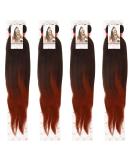 X-Pression 60 INCH XPRESSION LAGOS BRAID PRE-PULLED/PRE-STRETCHED Hair Extension 60'' 2 In A Pack (Colour T1/350 Black/Copper Red Mix) Heat Resistant Tangle Free 1 count Black Copper red 1 - Buy Online on SooperMarket.com