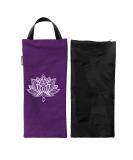 Yoga Sand Bag - Cotton Unfilled for Yoga Weights and Resistance Training, Lotus Design Purple - Buy Online on SooperMarket.com