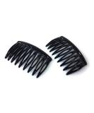 2 x mini insert comb approx. 5.2 x 3 cm black split tooth insert comb made in France (510S) Black 2 pieces (1 pack) - Buy Online on SooperMarket.com
