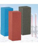 Patelai 3 Pcs Gummy Rubber Edge Tuning Stones Trio - Ski Snowboard Tuning Equipment - Red Gray Blue - 59 x 20 x 20 mm - Buy Online on SooperMarket.com