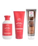 Wella Professionals Color Fresh Mask Temporary Hair Colour Refresh Treatment Invigo Color Brilliance Colour Protection Duo Hair Dye 150ml & Shampoo 300ml & Conditioner 200ml Chocolate Touch - Buy Online on SooperMarket.com