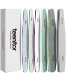Nail File Buffer, Teenitor Gel Nail File Set Professional Nail Buffer File Block Natural Manicure File Nail Polisher Washable Double Sided 6 Piece Assortment 1 - Buy Online on SooperMarket.com