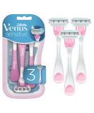 Gillette Venus SkinElixir Sensitive 3 Disposable Razors - Buy Online on SooperMarket.com