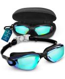 Bezetee UV Protection Swimming Goggles - Anti-Leak Adjustable Silicone Eyewear for Adults & Youth - Includes Case - Buy Online on SooperMarket.com