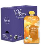 Plum Organics | Stage 2 | Organic Baby Food Meals 6+ Months | Banana & Pumpkin | 4 Ounce Pouch (Pack Of 6) - Buy Online on SooperMarket.com