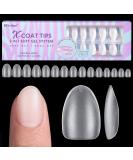 Extra Short Almond Nail Tips | BTArtbox XCOATTIPS Gel Press On Nails | Natural Matte Oval Fake Nails for Acrylic Extensions - Buy Online on SooperMarket.com