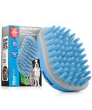 Bluepet Fellfein bathing brush rubber cover for short hair dogs & cats with a massage effect - removed loose top hair dust & dirt - ideal bathing bar for massaging dog shampoo soft - Buy Online on SooperMarket.com