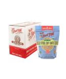 Bob's Red Mill Gluten Free Organic Steel Cut Oats 24 oz (Pack of 4) - Certified Organic Oats - Buy Online on SooperMarket.com