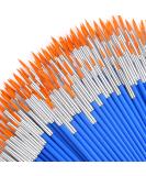 100Pcs s Bulk Small  Anezus Paint Brushes for Kids Fine Paint Brushes Set Detail Paint Brushes for Classroom Model Canvas Face Nail Art Acrylic Watercolor Paint Craft Supplies - Buy Online on SooperMarket.com