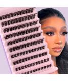 Riya Lash Clusters 120Pcs DIY Eyelash Extensions | Natural Look Wispy Lashes 8-16MM D Curl Individual Reusable Fluffy Extensions - RY-01 - Buy Online on SooperMarket.com