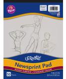 UCreate Newsprint Pad  White  9" x 12"  50 Sheets - Buy Online on SooperMarket.com