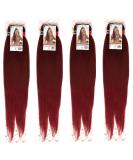 60 INCH XPRESSION LAGOS BRAID PRE-PULLED/PRES-STRETCHED Hair Extension 60 2 In A Pack (Pure Colour 39 Burgundy Red) Heat Resistant Tangle Free Brushable Burdundy Red 39 60 inches - Buy Online on SooperMarket.com