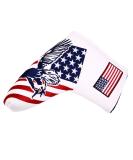 USA Flag and Eagle Golf Head Cover Set - Driver, Wood, Hybrid, Iron, Mallet Putter - Buy Online on SooperMarket.com
