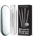 Comedone Extractor Tool Kit for Blackhead, Whitehead, Pimple, and Zit Removal - Acne Scar Treatment - 4-piece Set - Buy Online on SooperMarket.com