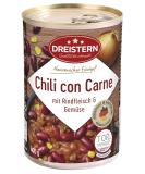 DREISTERN Chili con Carne 400g | Spicy stew in a recyclable tin | lots of beans & corn - Buy Online on SooperMarket.com