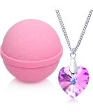 Love Potion Bath Bomb with Crystal Necklace | Extra Large 10 oz | Made in USA - Buy Online on SooperMarket.com