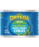 Ortega Fire Roasted Diced Green Chiles, Mild, 4 oz (Pack of 12) 4 Ounce (Pack of 12) - Buy Online on SooperMarket.com