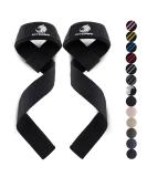 FITTEGE Padded Lifting Straps for Strength Training | Bodybuilding & Fitness Aid | Universal Fit for Men & Women | Black Original - Buy Online on SooperMarket.com