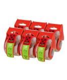 Scotch Sure Start Shipping Packaging Tape, 1.88"x 22.2 yd, Designed for Packing, Shipping and Mailing, Quiet Unwind, No Splitting or Tearing, 1.5" Core, Clear, 6 Dispensered Rolls (145-6) - Buy Online on SooperMarket.com