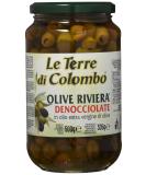 Buy Le Terre di Colombo Pitted Riviera Olives in Extra Virgin Olive Oil - 500g - International Shipping Available - Buy Online on SooperMarket.com