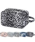 Travel Toiletry Wash Bag for Women Traveling Dopp Kit Makeup Bag Organizer for Toiletries Accessories Cosmetics (Black Leopard) - Buy Online on SooperMarket.com