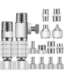 15 Pieces Airbrush Adapter Set Airbrush Quick Release Coupling Disconnect Adapter Kit Airbrush Quick Release Disconnect Fitting Connector Set Female Connectors for Air Compressor and Airbrush Hose - Buy Online on SooperMarket.com