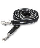 Rudelknig Dogeleine Paola - 2.30m length - Adjustable guide leash for medium -sized & large dogs - reflective dogs leash leash in black 230 x 2cm black -reflecting - Buy Online on SooperMarket.com