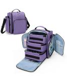 BAFASO Large 72-Bottle Nail Polish Organizer in Purple - Patented Design with 3 Removable Pouches - Buy Online on SooperMarket.com