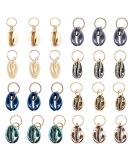 24 PCS Hair Jewelry for Women Braiding Hair Dreadlocks Accessories Electroplated Shells Pendants Clips for DIY Hair Braid Dreadlocks Ring Shell Charms Hair Decorations for Braids ( 8 Colors ) - Buy Online on SooperMarket.com